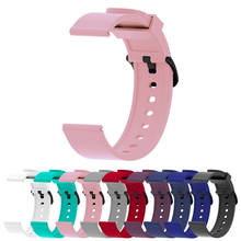 Ремешок Женский 20 мм для наручных часов, классический спортивный браслет для Samsung galaxy watch active 42 мм Gear s2, Huami Amazfit Bip 2024 - купить недорого