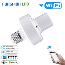 WiFi Smart Light Bulb Adapter Lamp Holder Base AC Smart Life/Tuya Wireless Voice Control with Alexa Google Home E27 E26 85-265V 2024 - compre barato
