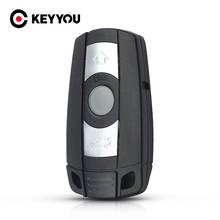 Чехол KEYYOU для смарт-ключа с 3 кнопками для BMW 1 3 5 6 серии E90 E91 E92 E60 2024 - купить недорого