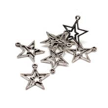 12pcs Charms star pentagram 23*20mm Antique Making pendant fit Vintage Tibetan Silver,DIY bracelet necklace Handmade 2024 - buy cheap
