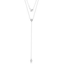 Christmas 925 Sterling Silver Newest Geometric Shapes Y-Necklace Fit European Jewelry Fashion Necklaces for Women Jewelry Making 2024 - buy cheap