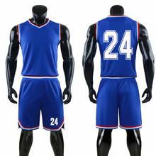 USA Basketball Uniforms Custom Number Men Basketball Jersey Sets Sports Clothes Vest and Shorts 2024 - buy cheap