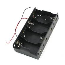 Black Plastic 4 x 1.5V D Size Battery 4 Slots 6V Batteries Holder Storage Case Box with Wire Leads 2024 - buy cheap