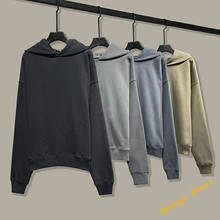 Casual Loose Solid Color Kanye West Season 6 Hoodie Men Women 1:1 Top Quality Cotton Autumn Winter Pullover With Tag Sweatshirts 2024 - buy cheap