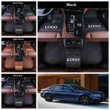 Custom Car Floor Mats for BMW 5 Series 520i 525i 528i 535i 540i 545i 550i E39 E61 F10 F11 G30 G31 Leather Auto Carpet Cover 2024 - buy cheap