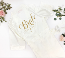 personalize Bridal Lingerie Shower personalised Bachelorette Party dress robe Maid of Honor kimono bathrobe satin Robe date name 2024 - buy cheap
