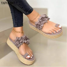 2020 Woman Sandals Platform Flower Slippers Casual Beach Flip Flops Sandals Women Summer Sexy High Heel Sandal ladies 2024 - buy cheap