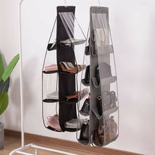 6/8 Pockets Hanging Closet Organizer Clear Foldable Handbag Purse Storage Bags Handbag Organizer Sundry Pocket Hanger Storage 2024 - buy cheap