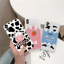 Capa de celular com estampa de vaca, capa para xiaomi mi 11 10t 9t a3 note 10 lite poco x3 nfc cc9 pro f2 redmi note 9 8t 10 7 6 5 pro max 9s 2024 - compre barato