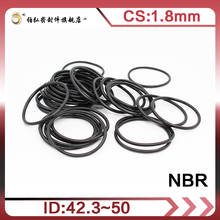 Nitrile Rubber O-Ring 20PCS/lot Black NBR Sealing CS1.8mm ID42.3/43.7/45/46.2/47.5/48.7/50mm O-Ring Seal Gasket Ring 2024 - buy cheap