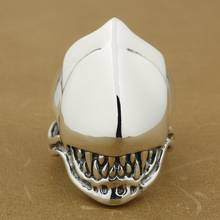 Alien Fang Skull Ring 925 Sterling Silver Mens Biker Punk Ring 8S008 US Size 7 to 15 2024 - buy cheap