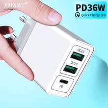 36W PD USB C Fast Charger Quick Charge 3.0 For iPhone 11 Pro Multi Usb Charger EU US UK Plug Support QC 4.0 3.0 For Samsung S10 2024 - buy cheap