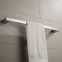Accesorios de baño cuadrados de acero inoxidable 304, toallero de barra individual, soporte de toalla, envío gratis 2024 - compra barato