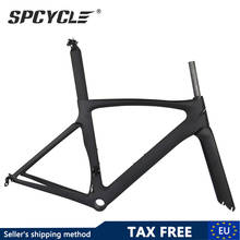 Spcycle Aero Road Bike Carbon Frame 700C V Brake Racing Bicycle Frameset T1000 Full Carbon Road Bike Frame 2024 - buy cheap