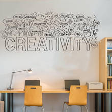 Creativity Wall Decal Funny Classroom Wall Decor School office decoration Art Vinyl Wall Stickers Home Living Room Murals LC1459 2024 - buy cheap