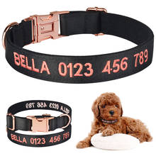 Personalized Basic Dog Collar Solid Collar Custom Embroidered Puppy Collars Male Female Customized Pet Collar for All Season 2024 - buy cheap