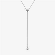 Clear CZ Geometric Shapes Y Pendant Necklace 925 Sterling Silver Jewelry Choker Necklaces for Women Silver Chain Collier Female 2024 - buy cheap