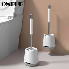 ONEUP-cepillo de baño TPR suave, sin ángulo muerto, cepillo de limpieza de suelo para WC, accesorios de baño, herramienta de limpieza del hogar, nuevo 2024 - compra barato