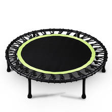 40" Portable Round Mute Trampoline Adult Fitness Elastic Rope Trampoline For Kids Bearing 150KG Fitness Trampoline For Jumping 2024 - buy cheap