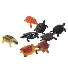 Estatuetas de plástico para crianças, modelos de animal, dinos insetos marinhos, brinquedo educacional infantil-diversas-tartarugas vidas selvagens, 8 peças 2024 - compre barato