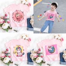 New Childrens T-Shirt Children For Girl Boy Girls Kids Kids Shirts Child Baby Toddler Unicorn Party Tee Tops Clothing Short Tees 2024 - buy cheap