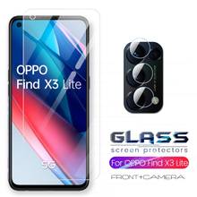 Cubierta de vidrio protector de cámara para oppo findx3lite findx3 lite find x3lite light 6,43 ''HD, protectores de pantalla a prueba de explosiones, película 2024 - compra barato