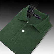 Camisa polo masculina de alta qualidade 100% algodão, camisa casual de verão com manga curta, cor sólida, marca fashion 2024 - compre barato