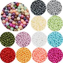 3/4/6/8/10mm No Hole Round ABS Imitation Pearl Beads Plastic Acrylic Loose Beads For Craft Jewelry Making Counter Display Beads 2024 - buy cheap