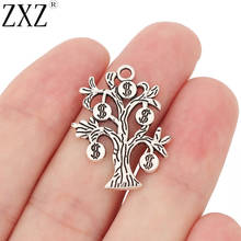 ZXZ-abalorios de plata tibetana, colgante para collar, pulsera, fabricación de joyas, 29x22mm, 10 Uds. 2024 - compra barato