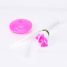 1Pc Colorful Decoration LED Optical Fiber Lamp Flower Rose Vase Blossom Night Light 2024 - buy cheap