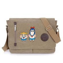 Bolso de hombro de anime Pop Team Epic para hombre y mujer, bandolera escolar, bolso de hombro de My Hero Academia 2024 - compra barato