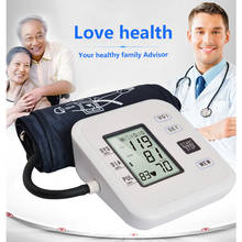 Monitor Digital automático LCD, tonómetro de presión arterial de brazo, esfigmomanómetro portátil, gemelos, socio de salud 2024 - compra barato