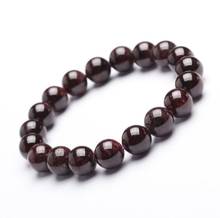 Natural 2A grade wine red garnet bracelet crystal 8mm beads lady hand string wholesale 2024 - buy cheap