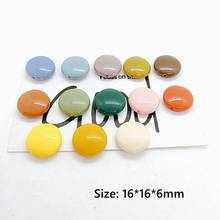 DIY Round Straight Hole Solid Color Acrylic/Resin Sheet Handmade Hairpin Jewelry Earring Earring Accessories Material 10pcs 2024 - buy cheap