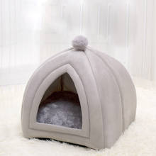 Cat Bed House Indoor Cat Dog Mat Cushion Sofa For Small Dogs Warm Pet Kennel Deep Sleeping Bag Kennel Puppy Casa Cama Gato 2024 - buy cheap