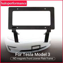 Model3 Tesla Accessories Exterior modification for Tesla Model 3 2021 US version Universal Car License Plate Frame tesla model y 2024 - buy cheap