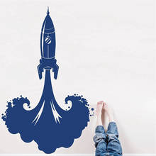 Rocket Ship wall Decals Spaceship Space Decor Wall Sticker for Boys Bedroom Playroom Kids Room Decoration Vinyl Art Mural X159 2024 - buy cheap