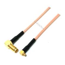 5Pcs RF Coaxial 50ohm MMCX male right angle to SMA female RA angle pigtail cable RG316 5cm 10cm 15cm 20cmConnector Plug 2024 - buy cheap