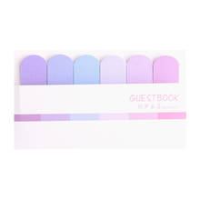 6 Colors Gradient Cute Kawaii Memo Pad Sticky Notes Index Posted It Planner Stickers Notepads Stationery Office School Supplies 2022 - buy cheap