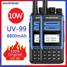 Baofeng-walkie-talkie UV-99 de 10W, transmisor de 10km, pantalla LCD grande, transreceptor de 136-174/400-520MHz, UV-5R, Radio bidireccional, 2 uds. 2024 - compra barato