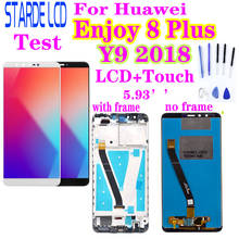 Pantalla LCD para Huawei Y9 2018, montaje de digitalizador de 5,93 pulgadas con herramientas gratuitas, para Enjoy 8 Plus, FLA L22, LX2, LX1, LX3 2024 - compra barato