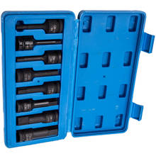 8pc 1/2" inch Drive IMPACT Hex Allen Key Socket Adapter Metric 5mm-19mm Tool Set 2024 - buy cheap
