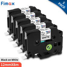 Fimax-impresora de etiquetas Tze-231, dispositivo de impresión de etiquetas táctil en negro y blanco, Compatible con Brother P touch, Tze231, Tz231, 5 uds. 2024 - compra barato