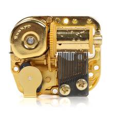 Sankyo 18 Note Windup Gold Plating Clockwork Mechanism DIY Music Box Movement for DIY Music Box 2024 - buy cheap