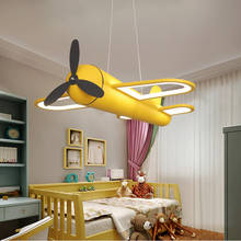 Modern Led Chandelier Airplane For Home Children Room Kids Baby Boys Colorful Lighting Lamp Kindergarten Led Lamp Eye Protection 2024 - buy cheap