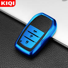 KIQI TPU Car Key Case Holder Cover for Toyota Hilux Fortuner Land Cruiser Camry Coralla Crown RAV4 Highland Riez Prado Innova 2024 - buy cheap
