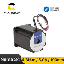 Leadshine Nema 34 шагового двигателя 3 фазы 4.3N.M 5A (863S42) шаговый двигатель для гравировальный станок с ЧПУ с высоким крутящим моментом 2024 - купить недорого