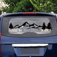 New Coming Waterproof 100cm Tree Mountain Car Decor PET Sticker Auto Decal For SUV RV Camper Offroad Auto Fashion Decal 2024 - buy cheap