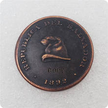 1892 EL SALVADOR 1 сентаво копия памятных монет-Реплика монет медаль коллекционные монеты 2024 - купить недорого