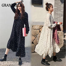 Novo maxi vestido longo floral de chiffon casual para mulheres, tamanho grande, primavera, elegante, 2021 2024 - compre barato